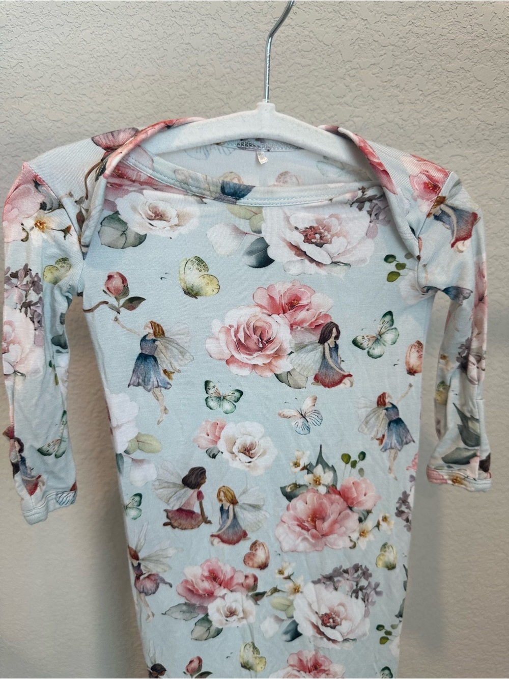 Limited edition Posh Peanut Pastel Floral & Fairy Long-Sleeve Top - Pink & Mint